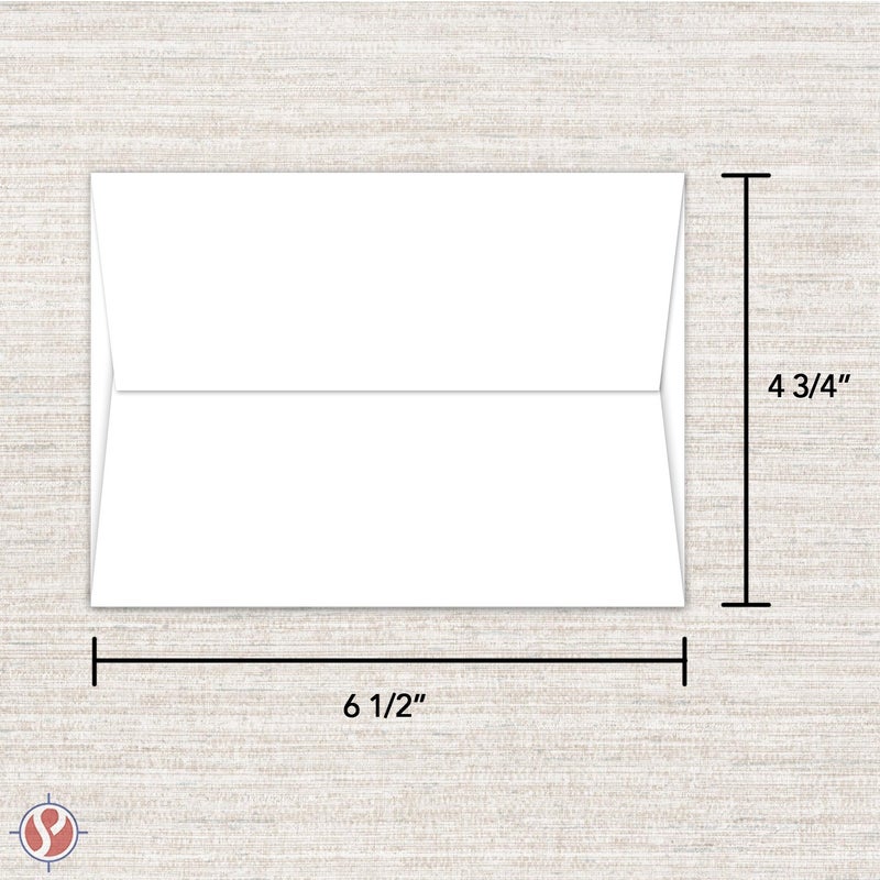 S Superfine Printing A6 White Invitation Envelopes| 4 3/4" x 6 1/2" Inches | 250 Envelopes Per Pack - Image 5